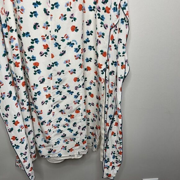 JASON WU Dress Womens 0 White Floral Midi 100% Silk Sleeveless Square Neck - Picture 9 of 13